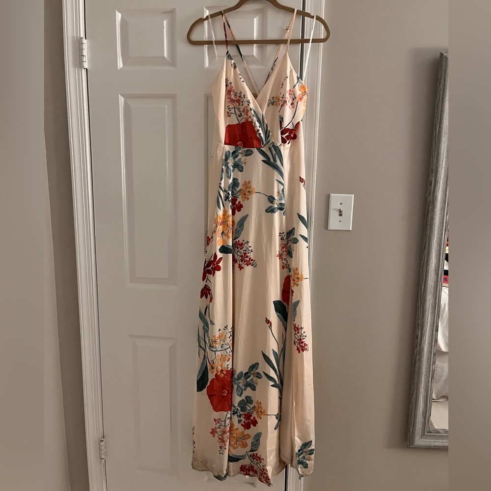 Lulu’s floral silk dress